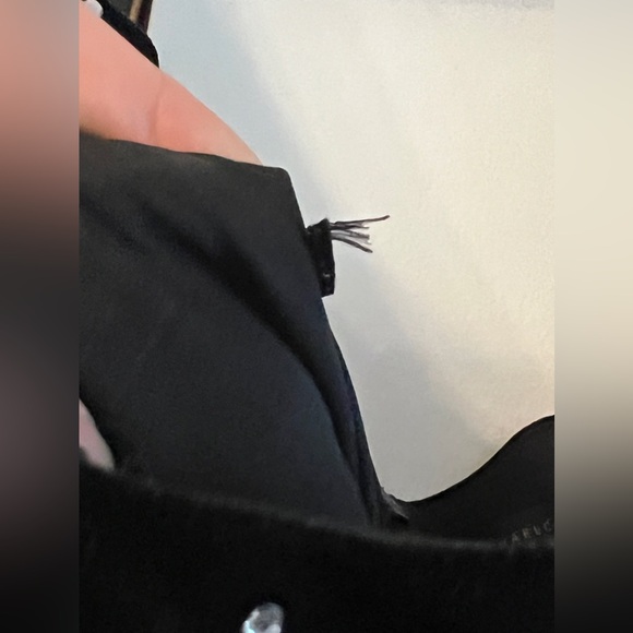 Michael Costello x Revolve London Dress in Black Velvet & Rhinestones XS - Picture 12 of 13